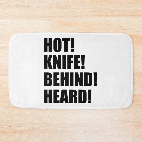 Item preview, HOT KNIFE BEHIND HEARD Kitchen Culinary Pastry Chef Funny Design designed and sold by PuddleMart.
