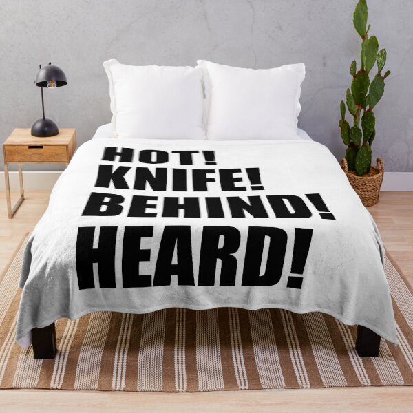 Item preview, HOT KNIFE BEHIND HEARD Kitchen Culinary Pastry Chef Funny Design designed and sold by PuddleMart.