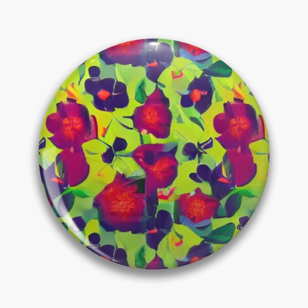 Item preview, Purple, orange flower patterns and green background designed and sold by ArteEterno.
