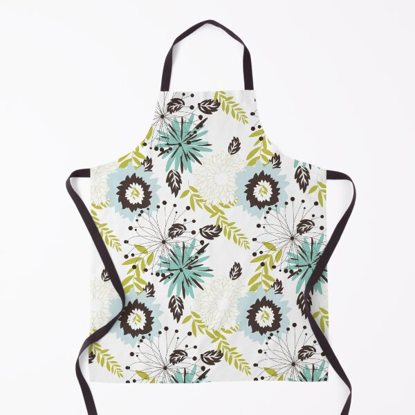 Item preview, Flower pattern, nature, white, interspersed with light blue, Sam with green petioles. designed and sold by shirtmate.