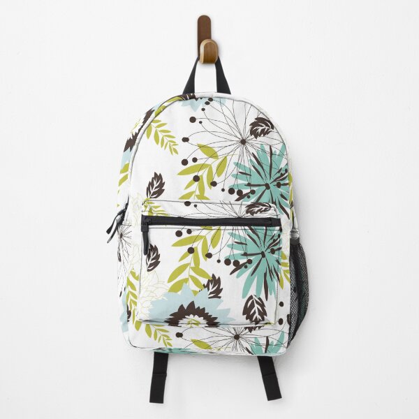 Item preview, Flower pattern, nature, white, interspersed with light blue, Sam with green petioles. designed and sold by shirtmate.