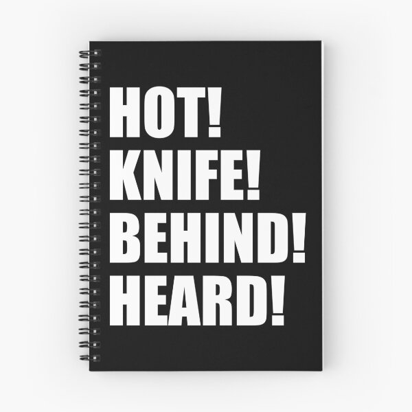 Item preview, HOT KNIFE BEHIND HEARD Kitchen Culinary Pastry Chef Funny Design designed and sold by PuddleMart.