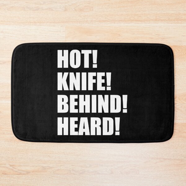 Item preview, HOT KNIFE BEHIND HEARD Kitchen Culinary Pastry Chef Funny Design designed and sold by PuddleMart.