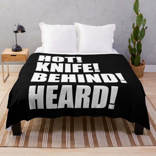 Item preview, HOT KNIFE BEHIND HEARD Kitchen Culinary Pastry Chef Funny Design designed and sold by PuddleMart.
