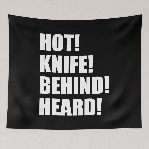 Item preview, HOT KNIFE BEHIND HEARD Kitchen Culinary Pastry Chef Funny Design designed and sold by PuddleMart.