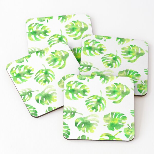 Item preview, Tropical Green Monstera Leaves designed and sold by seasawdigital.