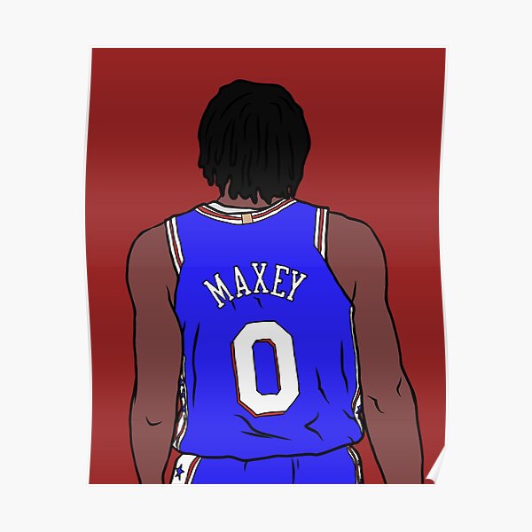 Tyrese Maxey Back-To Poster for Sale by RatTrapTees