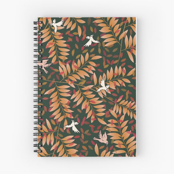 Item preview, Birds in Fall Garden - Green designed and sold by JaselviiStudio.
