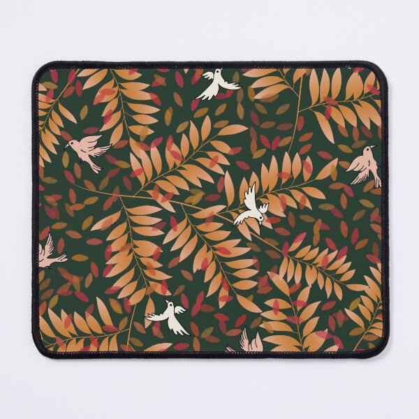 Item preview, Birds in Fall Garden - Green designed and sold by JaselviiStudio.