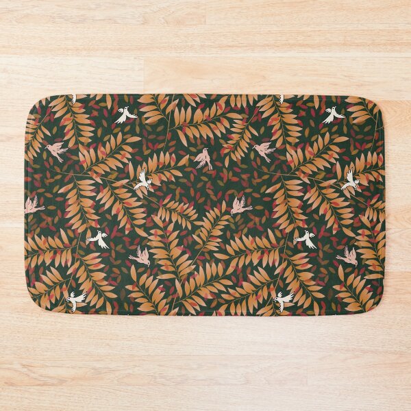 Item preview, Birds in Fall Garden - Green designed and sold by JaselviiStudio.