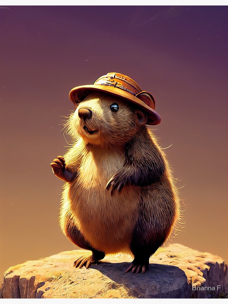 Groundhog Wearing a Hat