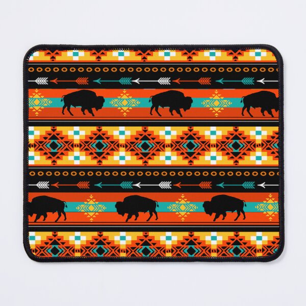 Item preview, Bison Tribal Pattern In Gold, Orange, and Brown Shades designed and sold by handsoftime2020.