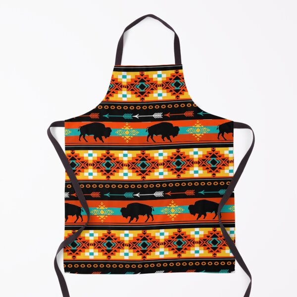 Item preview, Bison Tribal Pattern In Gold, Orange, and Brown Shades designed and sold by handsoftime2020.
