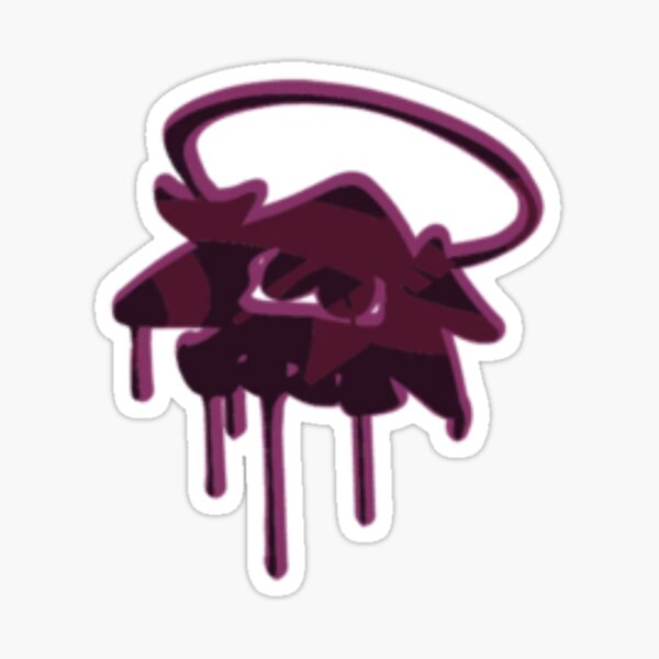 Angel Squid Graffiti Splatoon Sticker