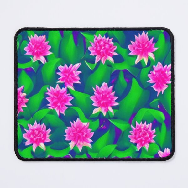 Item preview, Patterns of pink flowers and green leaves designed and sold by ArteEterno.