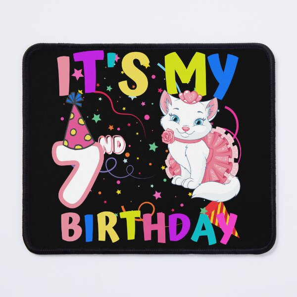 Item preview, It's My 7th Birthday Girl Funny Cat Birthday 7 Year designed and sold by Nicet-shirt1.