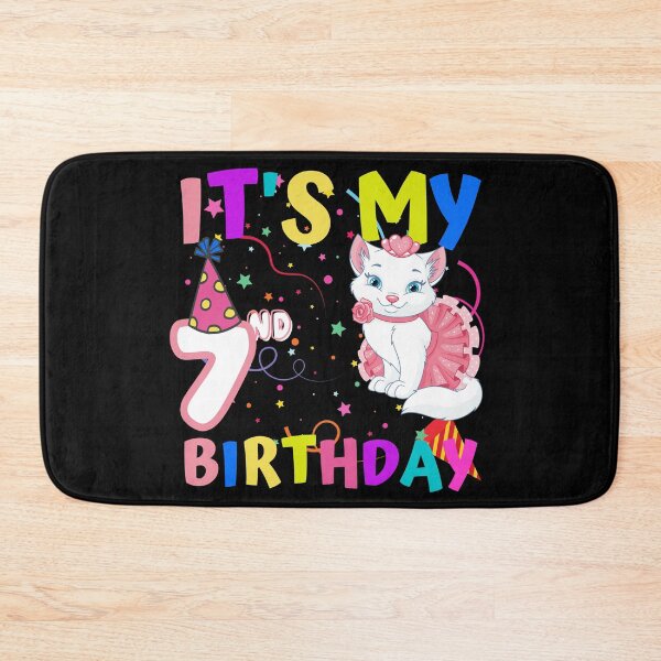 Item preview, It's My 7th Birthday Girl Funny Cat Birthday 7 Year designed and sold by Nicet-shirt1.
