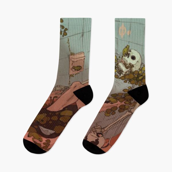 Item preview, Skeleton On Bathroom designed and sold by edwardreeve.