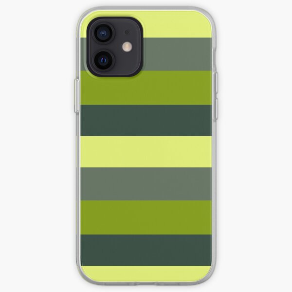 Funda De Iphone Patrón De Rayas De Bloques De Colores Monocromáticos Naranja Melón De Hevifineart Redbubble