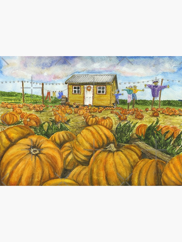 "Scarecrow Family's House, Washing Line and Pumpkin Patch at Wheelock