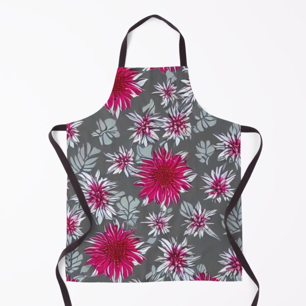 Item preview, Pink and white flower patterns with gray background designed and sold by ArteEterno.