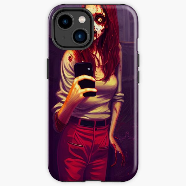 Zombie selfie girl iPhone Tough Case