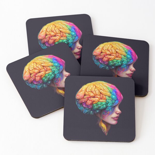 Item preview, Creative Colourful Human Brain designed and sold by Bondoboxy.
