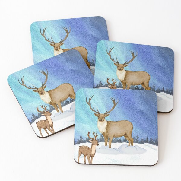 Item preview, Snow Mountain Deer designed and sold by HappyLifeCreate.