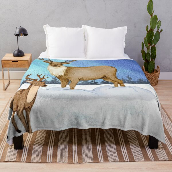 Item preview, Snow Mountain Deer designed and sold by HappyLifeCreate.