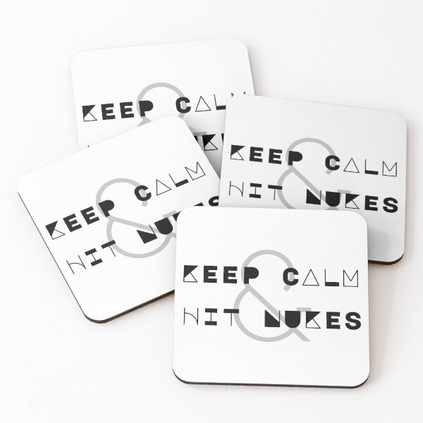 Item preview, KEEP CALM AND HIT NUKES | ABSTRACT KEEP CALM & HIT NUKES W/ ANTI DESIGN LETTERING designed and sold by Festive Feminist.