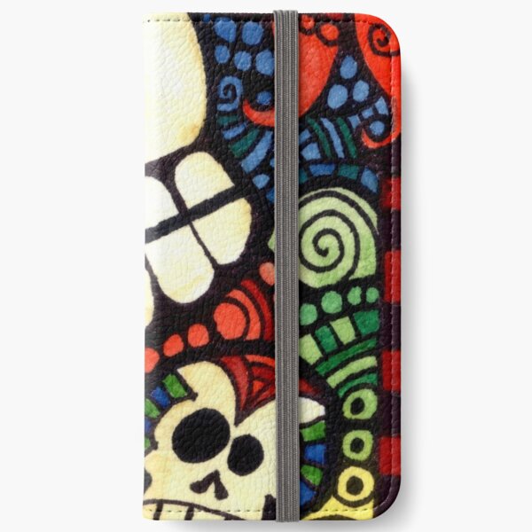 Day of the Dead Sugar Skulls iPhone Wallet
