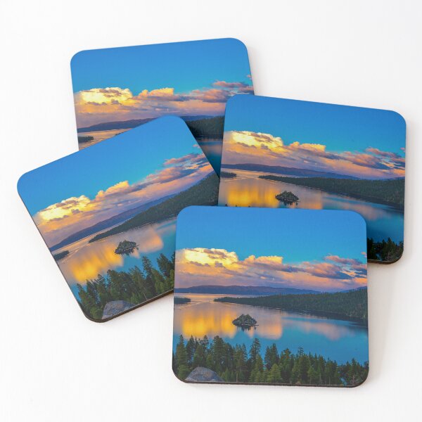 Item preview, Emerald Bay in South Lake Tahoe during sunset designed and sold by LuckyU3.