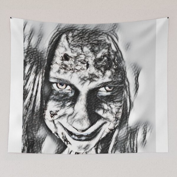 Item preview, Possessed Smile In Black & White designed and sold by Namsus-Printing.