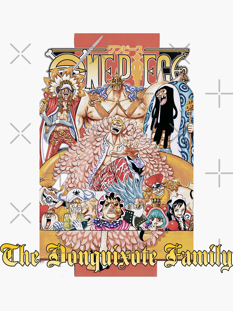 "The Donquixote Family x One Piece" Sticker for Sale by Joejo19 | Redbubble
