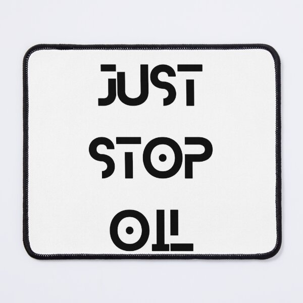 Item preview, JUST STOP OIL | JUSTSTOPOIL ABSTRACT FONT UNIQUE LETTERING | STOP THE OIL INDUSTRY designed and sold by Festive Feminist.