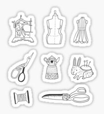 Vintage sewing Sticker