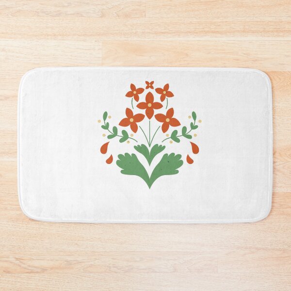 Item preview, Rounded Folksy Christmas Kalanchoe Flowers with Mistletoes designed and sold by Haron20.