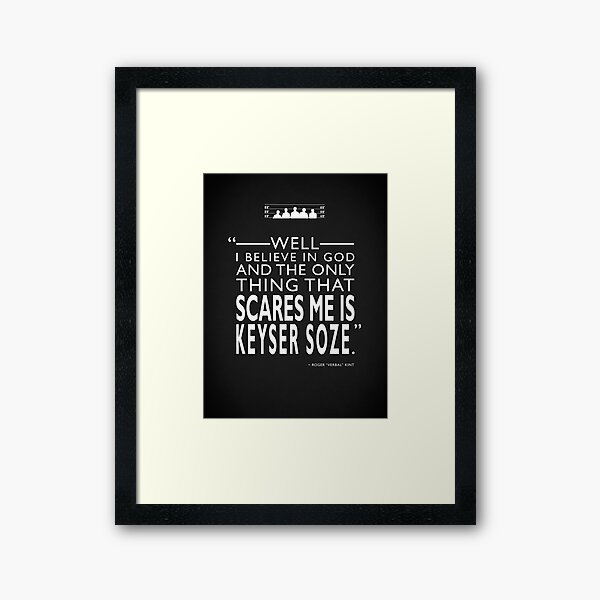 The Only Thing That Scares Me Framed Art Print