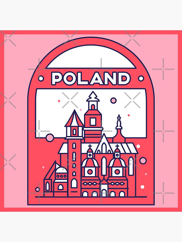 "A glimpse into the heart of POLAND" Sticker for Sale by Airen0Stamp  Redbubble