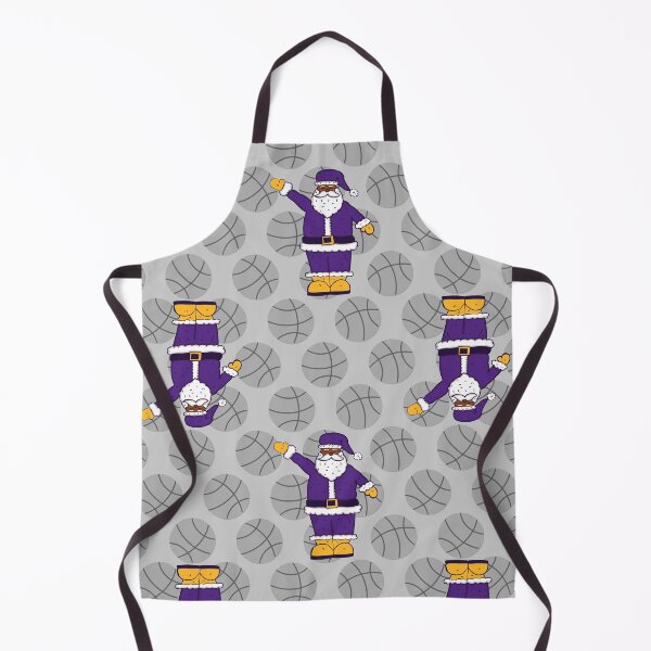 Item preview, purple yellow christmas black santa claus basketball designed and sold by Gossip Rag.