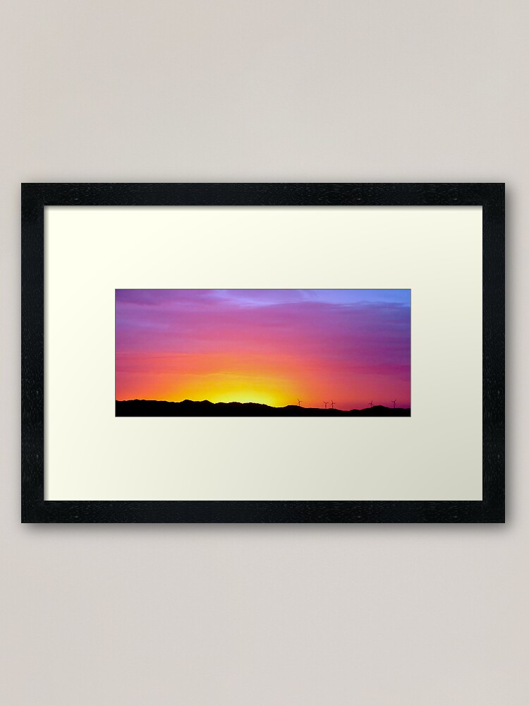Alternate view of Sunset at Albany Framed Art Print