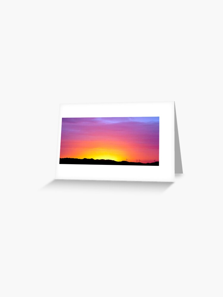 Thumbnail 1 of 2, Greeting Card, Sunset at Albany designed and sold by mistered.