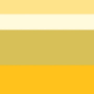 Artwork thumbnail, Yellow monochromatic color block stripe pattern by HEVIFineart