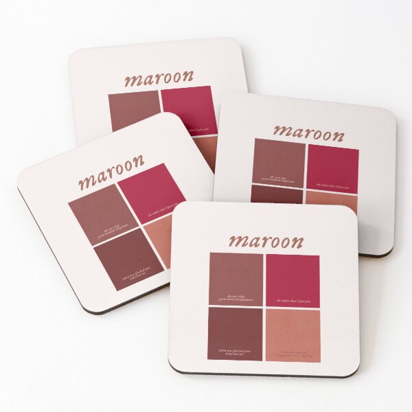 Item preview, maroon lyric color palette / graphic design designed and sold by viviennesworld.