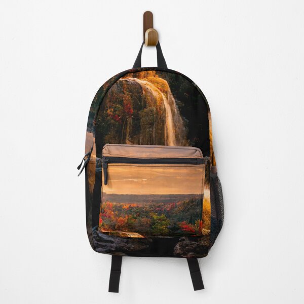 Item preview, Waterfall in Autumn Forest designed and sold by ArtMadeByAI.