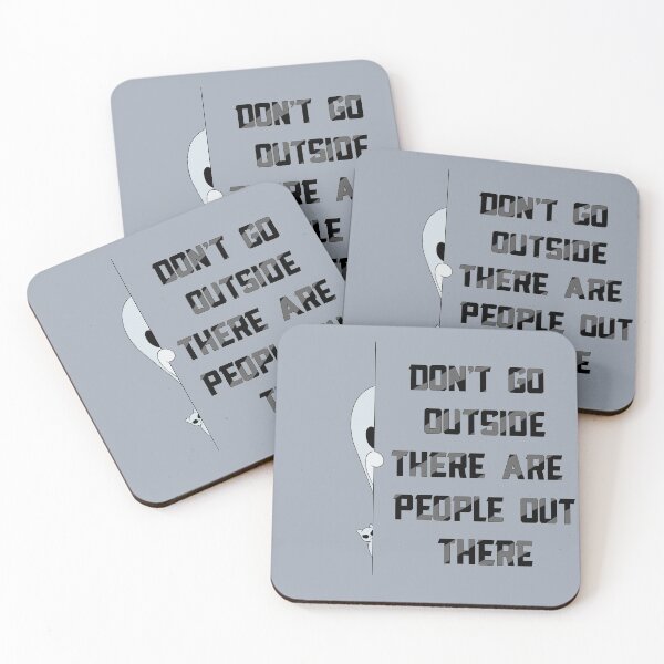 Item preview, Don’t Go Outside There Are People Out There (vintage black) designed and sold by TheFoxyWolfShop.
