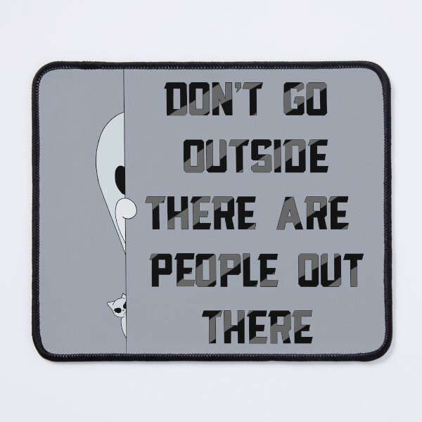 Item preview, Don’t Go Outside There Are People Out There (vintage black) designed and sold by TheFoxyWolfShop.