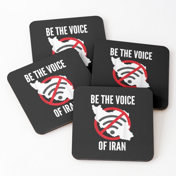 Item preview, Be Voice of Iran, no wifi symbol, Iran map, Iranian Protest T-Shirt designed and sold by OnlyouO.