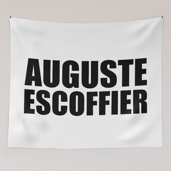Item preview, AUGUSTE ESCOFFIER brigade de cuisine, kitchen brigade system Funny Design designed and sold by PuddleMart.