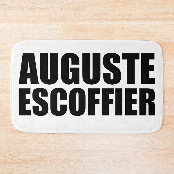 Item preview, AUGUSTE ESCOFFIER brigade de cuisine, kitchen brigade system Funny Design designed and sold by PuddleMart.
